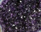 Amethyst Geode On Metal Stand - Extra Dark Crystals #50902-1